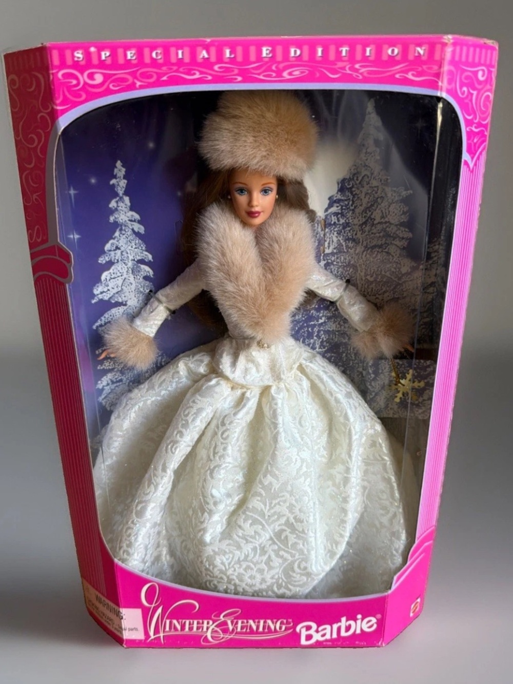 Winter Evening Barbie Special Edition Doll Brunette 1998 NRFB SEALED
